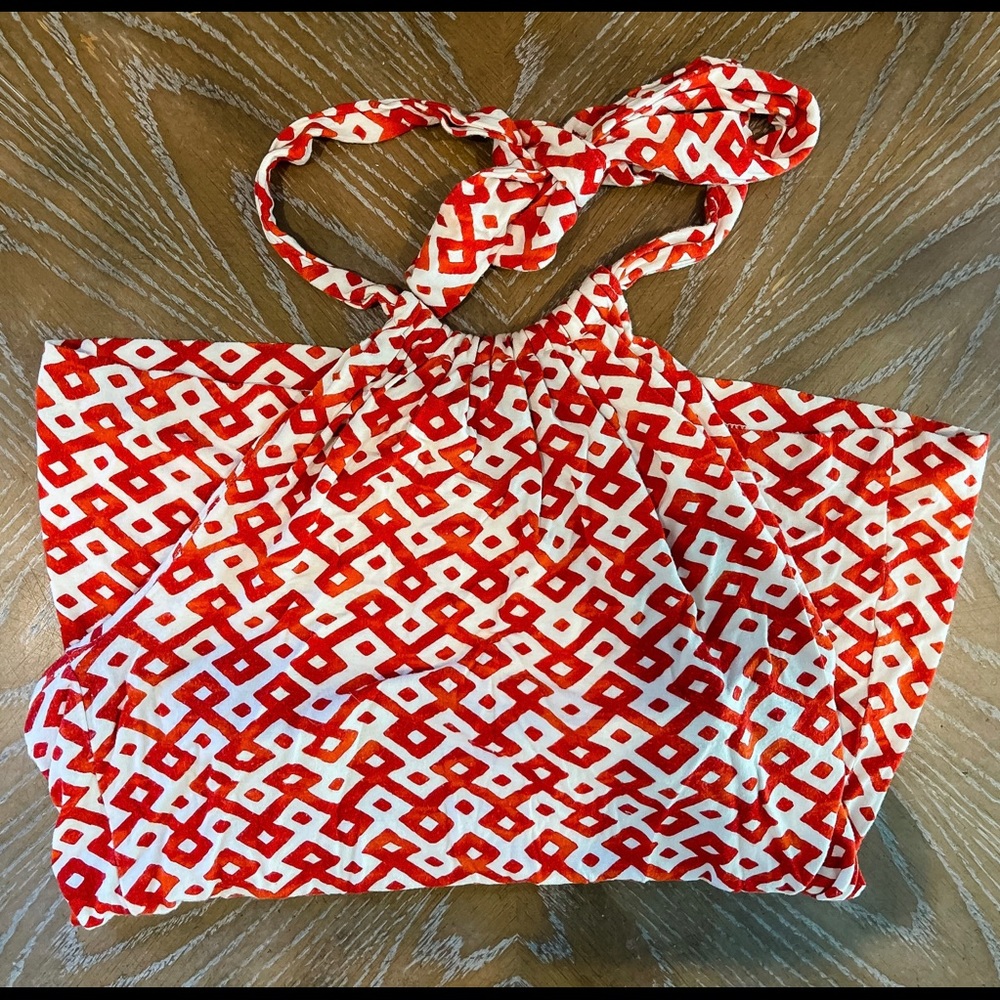 Red/White Banana Republic Halter Top